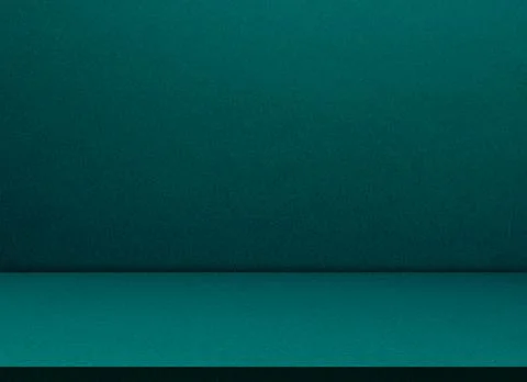 Background teal cement floor studio room photo empty Floor wall backdrop Stock Photos