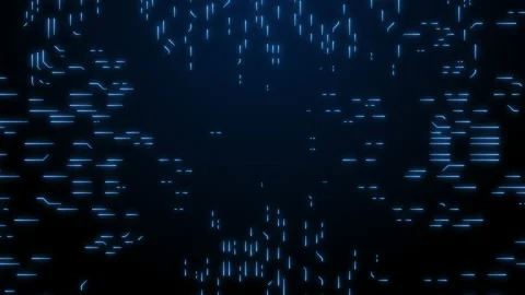 The background of the technological process of the computer system light blue Stock Footage 191916808