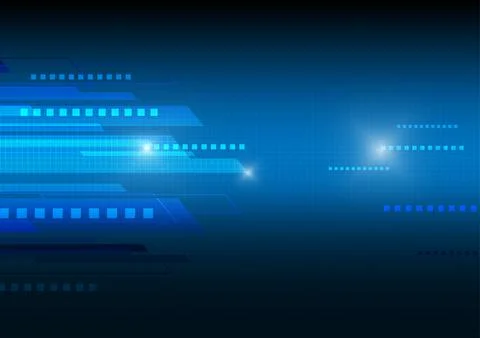 Background Technology Blue. Stock Illustration
