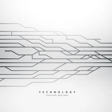 Background with technology lines Stock Illustration
