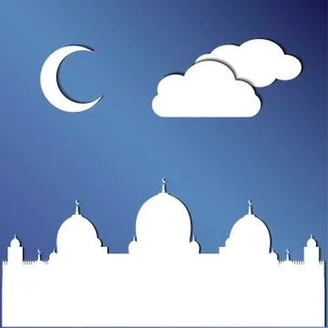 Background template of Eid Al Adha mubarak Stock Illustration