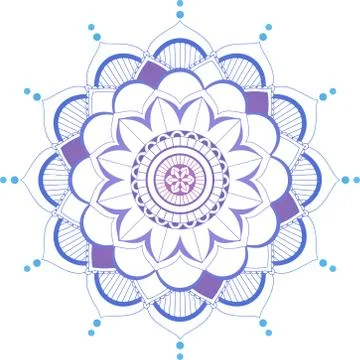 Background template with mandala pattern design Stock Illustration