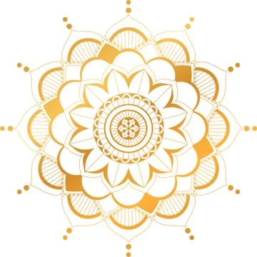 Background template with mandala pattern design Stock Illustration