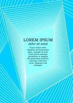 Background template in modern blue design with abstract polygonal shapes, whi Stock Illustration