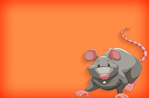 Background template with plain color and gray mouse Stock Illustration