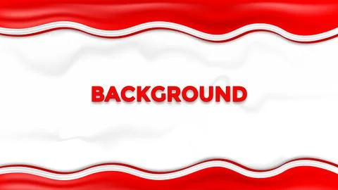 Background template with red and white flag ornament Stock Illustration