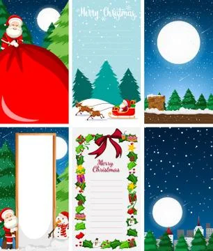 Background templates with christmas theme Stock Illustration