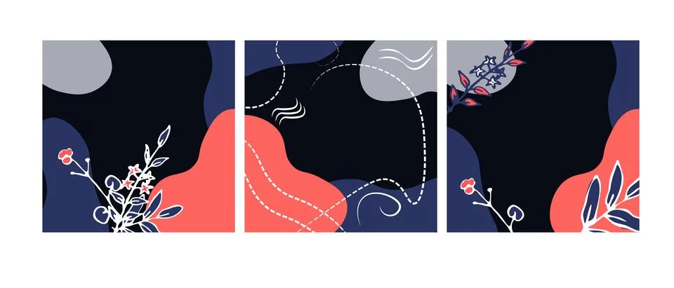 Background templates set Stock Illustration