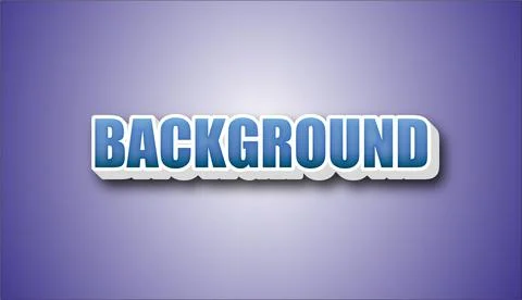 Background text with 3d effect on blue gradient background, text effect design Stockillustratie