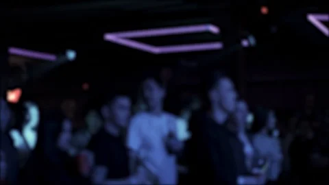 Background for text and presentation. People in a nightclub. Stock Footage 125387436