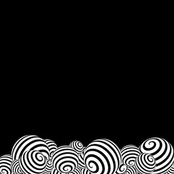 Background For Text. Globes. Black And White Stock Illustration