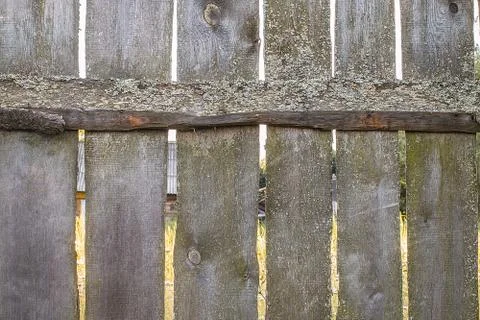 Background textural grey rustic wooden fence Stock Photos