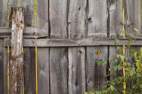 Background textural grey rustic wooden fence Stock Photos