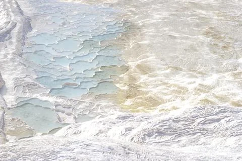 Background texture with abstract pattern in pastel natural colors. Pamukkale Stock Photos