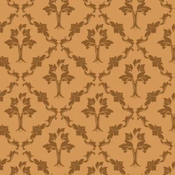 Background texture Background texture with damask motif, vector art Copyri... Stockfoto's