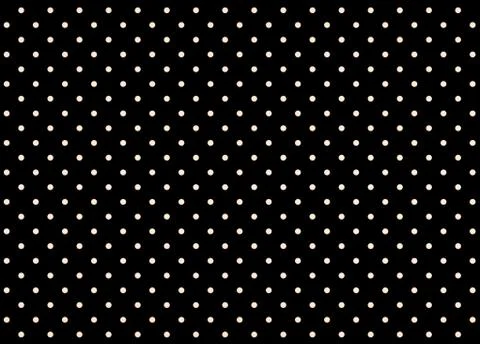 Background texture black with white polka dot pattern. 3D rendering Stock Illustration