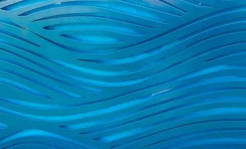 Background texture of blue metal waves, close up with copy space Stock Illustration