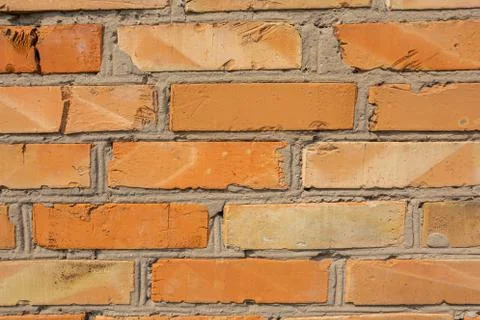 Background texture brick orange, red Foto stock