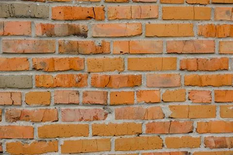 Background texture brick red old wall masonry Stock Photos