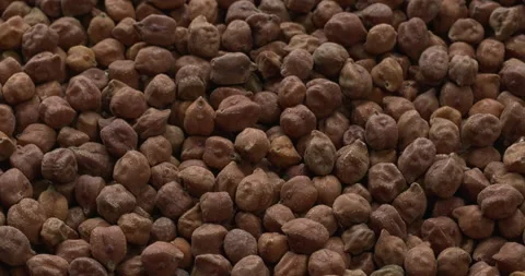 Background texture of brown chickpea. Video stock 310796132