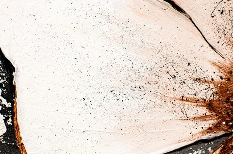 Background, texture of brush strokes and splashes of paint, design elements Stock Illustration