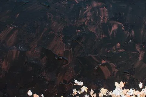 Background, texture of brush strokes and splashes of paint, design elements Stockillustratie