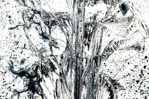 Background, texture of brush strokes and splashes of paint, design elements イラスト素材