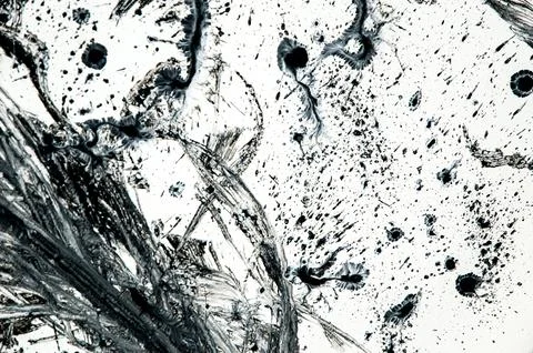 Background, texture of brush strokes and splashes of paint, design elements Stockillustratie
