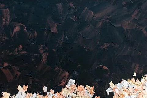Background, texture of brush strokes and splashes of paint, design elements Stock Photos