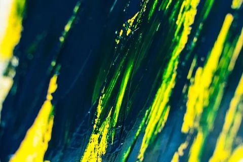 Background, texture of brush strokes and splashes of paint, design elements Stock Photos