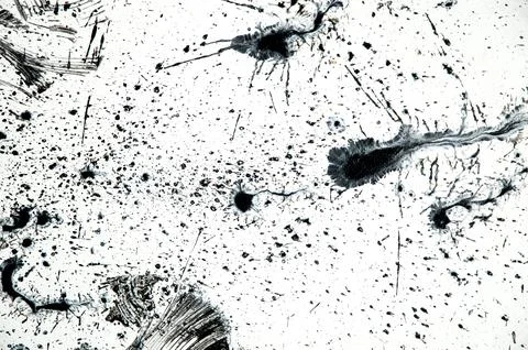 Background, texture of brush strokes and splashes of paint, design elements Stock Photos