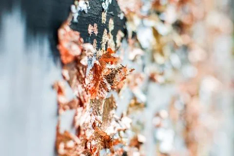 Background, texture of brush strokes and splashes of paint, design elements Foto stock