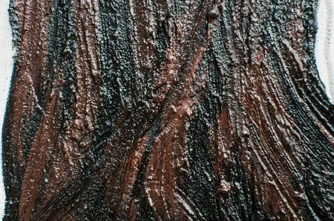 Background, texture of brush strokes and splashes of paint, design elements Stock Photos