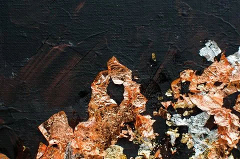Background, texture of brush strokes and splashes of paint, design elements Stock Photos