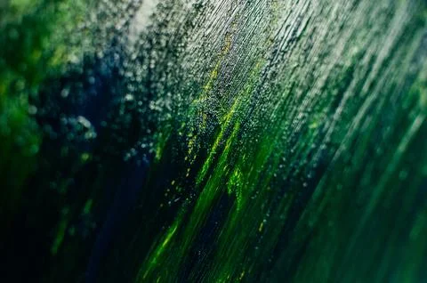 Background, texture of brush strokes and splashes of paint, design elements Foto stock