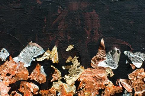 Background, texture of brush strokes and splashes of paint, design elements Stock Photos