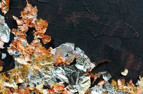 Background, texture of brush strokes and splashes of paint, design elements Stock Photos