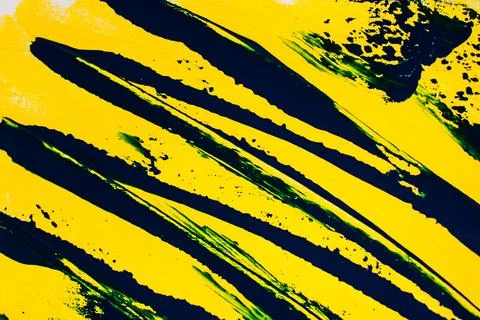 Background, texture of brush strokes and splashes of paint, design elements Stock Photos