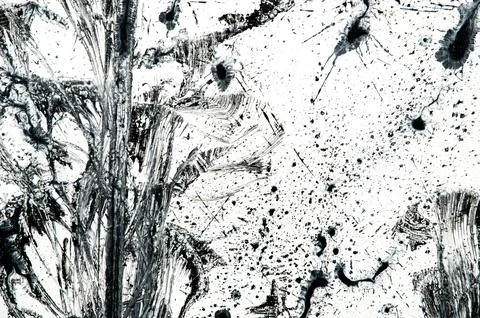 Background, texture of brush strokes and splashes of paint, design elements Foto stock
