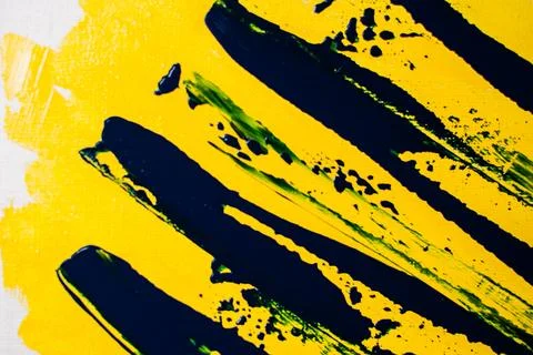 Background, texture of brush strokes and splashes of paint, design elements Stock Photos