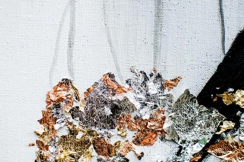 Background, texture of brush strokes and splashes of paint, design elements Stock Photos