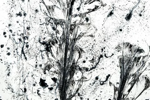 Background, texture of brush strokes and splashes of paint, design elements Stock Photos