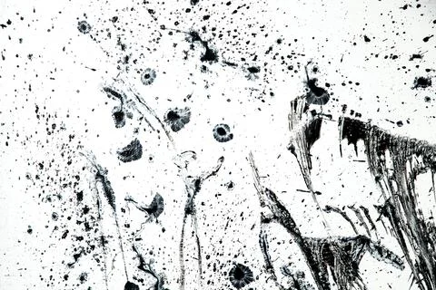 Background, texture of brush strokes and splashes of paint, design elements Stock Photos