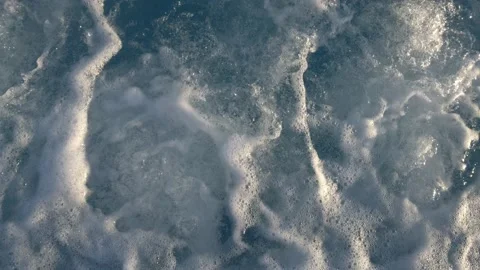 Background texture bubbling water in the pool, white foam in Jacuzzi Stock Footage 159118172