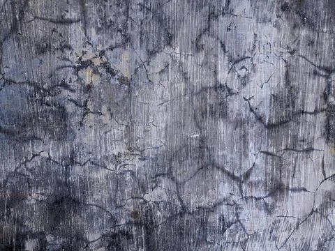 Background texture of the cement wall that has been cracked. scary horror bac Stock Photos