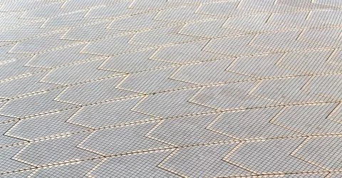 Background texture of a ceramic roof Stock Photos