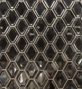 Background, Texture Ceramic Tile Mosaic, Color black Foto stock