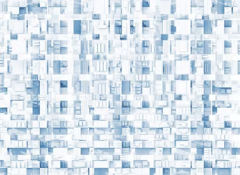 Background texture, chaotic square pattern Illustrazione stock