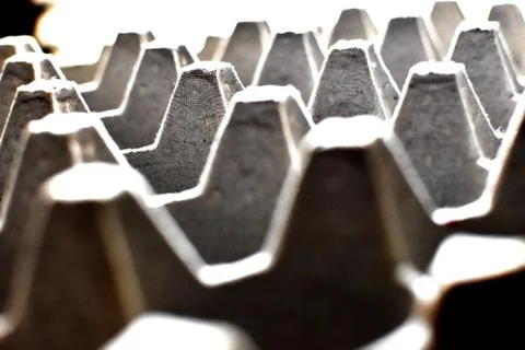 Background texture, close up, Empty cardboard packaging for eggs Stock Photos