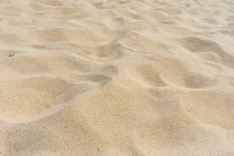 Background Texture, Close up of sand texture in nature beach. Stock Photos